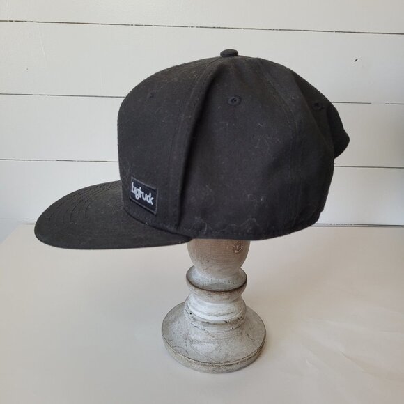 Big Truck Hat Snap Back Black & Pink Women's Flat Bill Trucker Hat - Picture 4 of 7